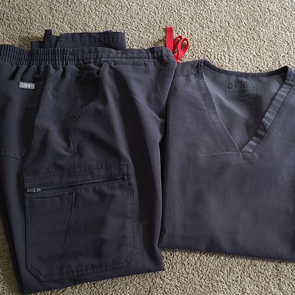 Womens Medium Charcoal Figs Set